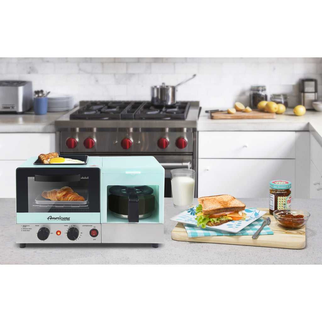 Image showing 3-in-1 Breakfast Center Deluxe (Petite) on the countertop of modern kitchen.