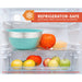 REFRIGERATOR-SAFE plus freezer-safe to store food conveniently. NOTE: THE MIXING BOWLS AND LIDS ARE NOT DISHWASHER-SAFE. HAND-WASHING IS RECOMMENDED. Stainless steel mixing bowl in the fridge.