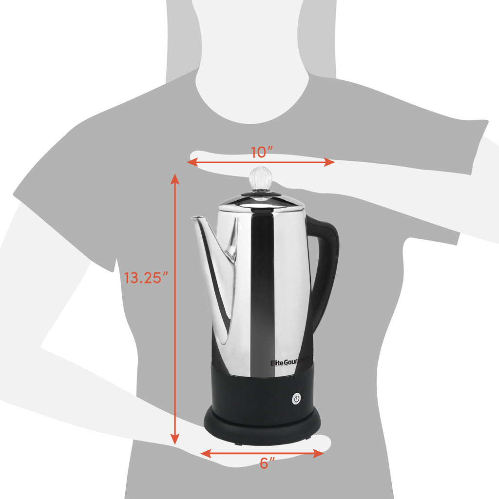 SENSEMAKE 12 Cup Electric Percolator Coffee Maker, Stainless Steel