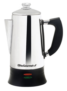 Elite Gourmet Stainless Steel 40 Cup Coffee Urn and Hot Water