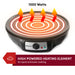 HIGH POWERED HEATING ELEMENT for quick and even cooking. Heat waves on the surface of Elite Gourmet nonstick electric crepe maker surface. 1000 Watts