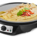 2" Nonstick Electric Crepe Maker & Griddle with crepes
