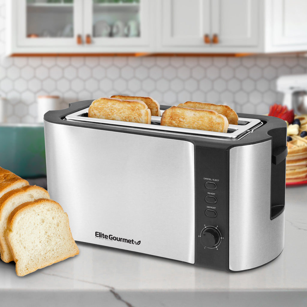 Elite Platinum Slice Stainless Steel Long Toaster [ECT-3100