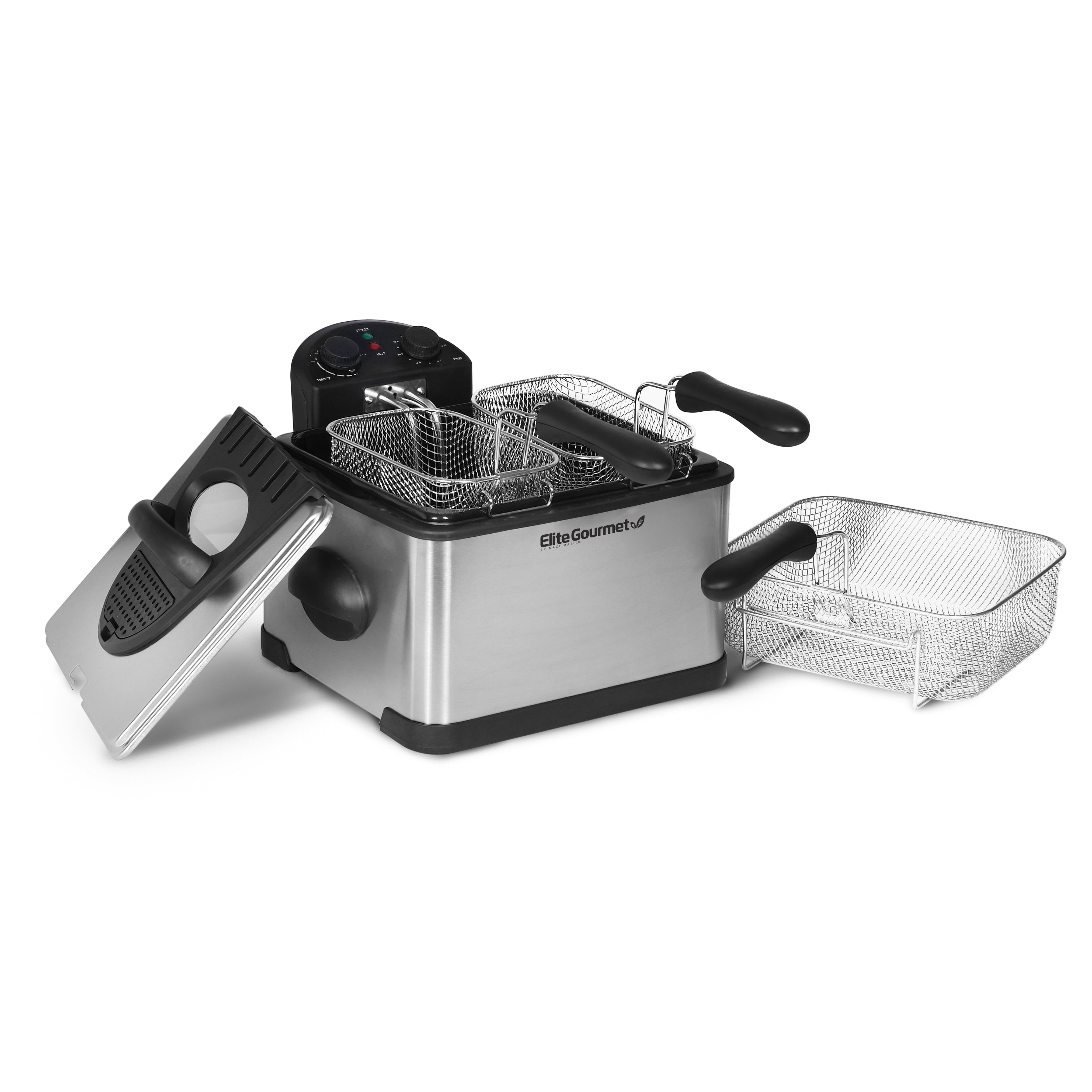 4Qt. Dual Basket Deep Fryer [EDF-401T] – Shop Elite Gourmet