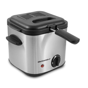 3.5Qt. Electric Immersion Deep Fryer with Lid