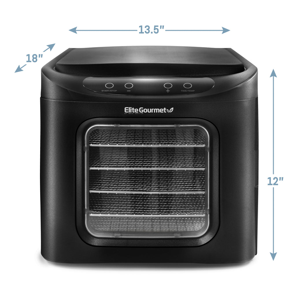 Elite Gourmet 5-Tier Food Dehydrator with Adjustable Temperature Dial