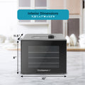 Interior Dimensions: 9.25"L x 7"W x 5.5"W.  Exterior Dimensions:  11.5"L x 10"W x 8"H.
