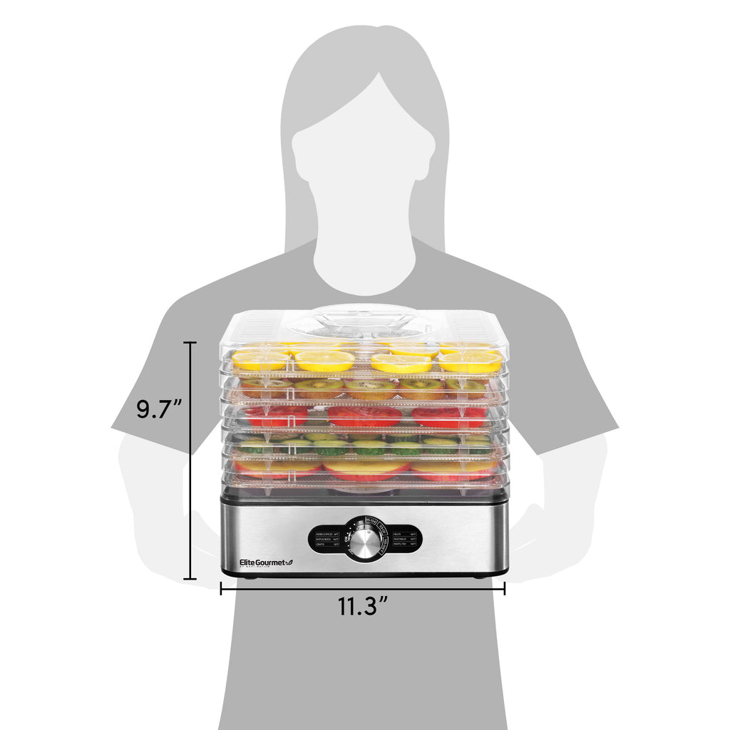 6-Tier Progammable Food Dehydrator – Shop Elite Gourmet - Small