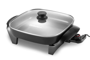 12" x 12" Nonstick Electric Skillet with Glass Lid