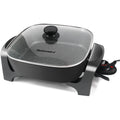12" / 7.5Qt Nonstick Electric Skillet with Glass Lid