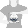 Dimensions of egg cooker. 6.2" Height, 7.25" Diameter.