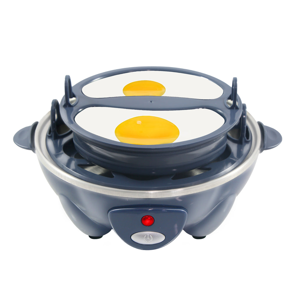 Egg Poaching Tray set on egg cooker.