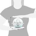 Dimensions of egg cooker. 6.2" Height, 7.25" Diameter.