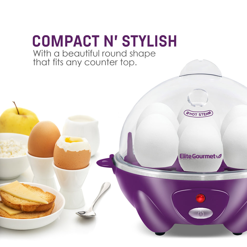 Electric Egg Steamer, Fits 7 Eggs & Cooks Perfectly – Lenoxx Electronics