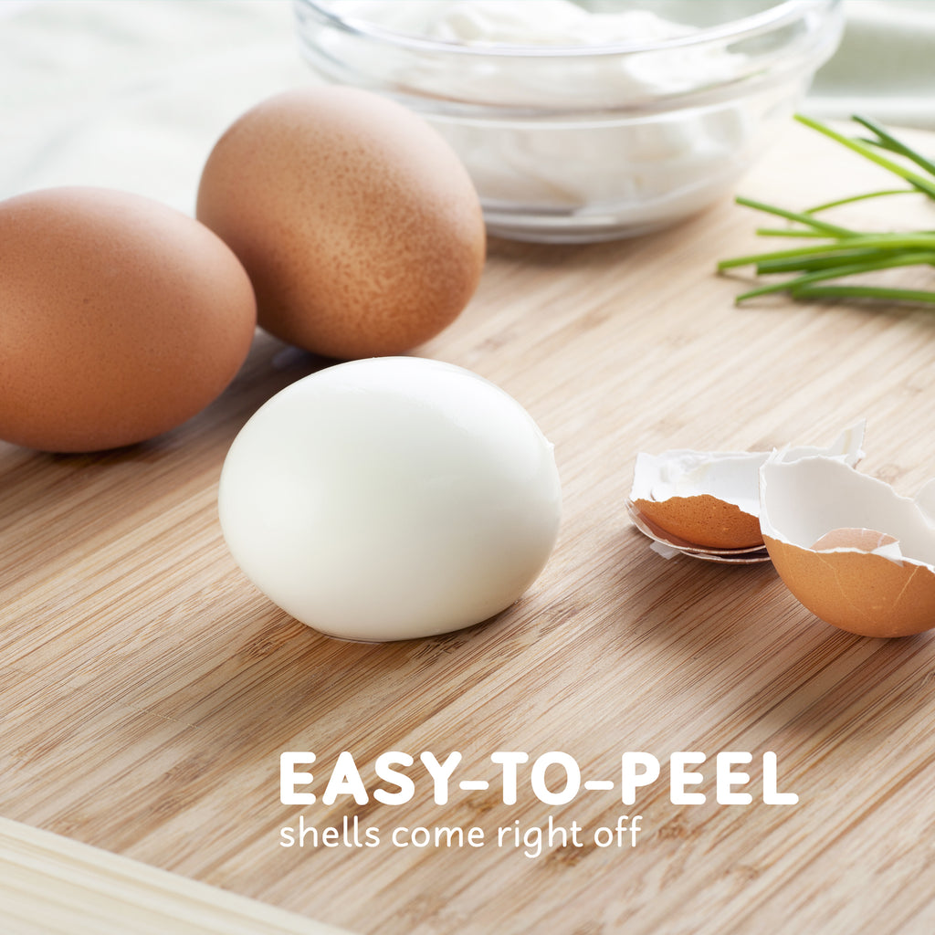 Elite Gourmet EGC007M#Rapid Egg Cooker, 7 Easy-To-Peel, Hard, Medium, Soft Boiled Eggs, Poacher, Omelet Maker, Auto Shut-Off, Alarm, 16-Recipe