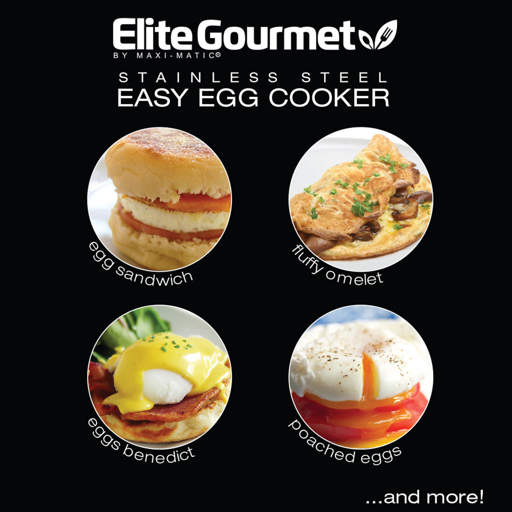 Elite Platinum Stainless Steel Automatic Egg Cooker EGC648 - 20384975