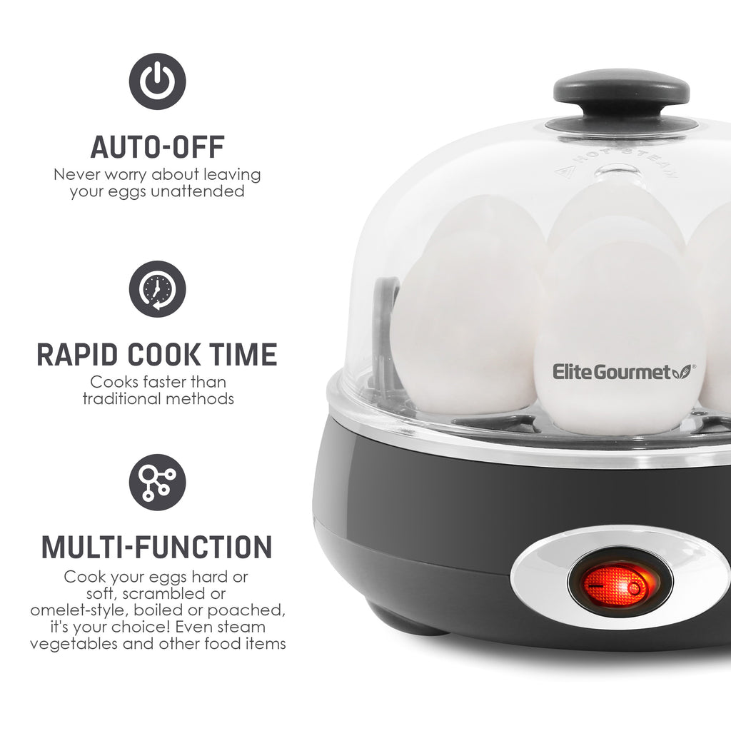 Elite Cuisine Automatic Easy Egg Cooker [EGC-007R] – Shop Elite
