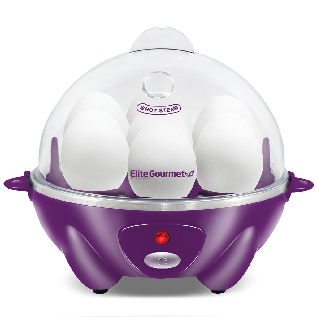 7-Egg Electric Easy Egg Cooker, Steamer, Poacher (Purple) – Shop