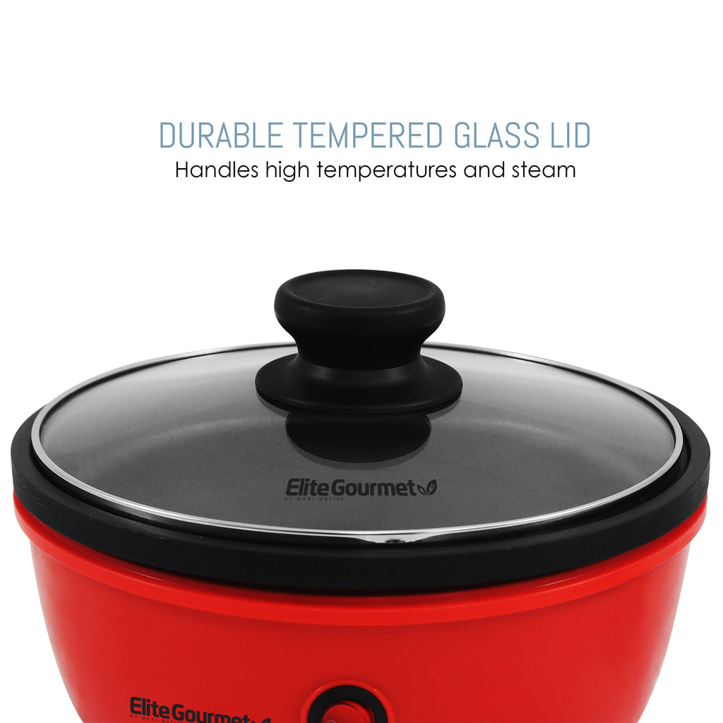 Durable Tempered Glass Lid handles high temperatures and steam.