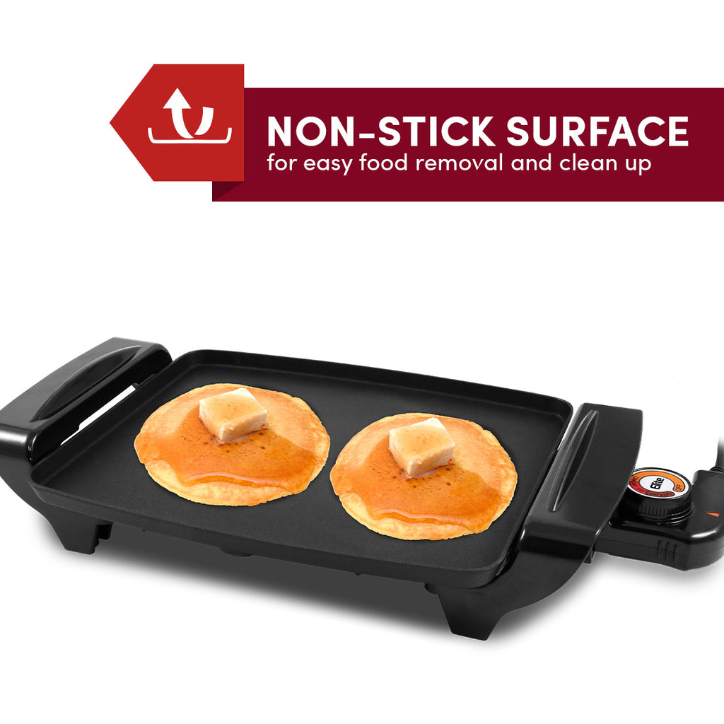 NON-STICK SURFACE for easy food removal and clean up