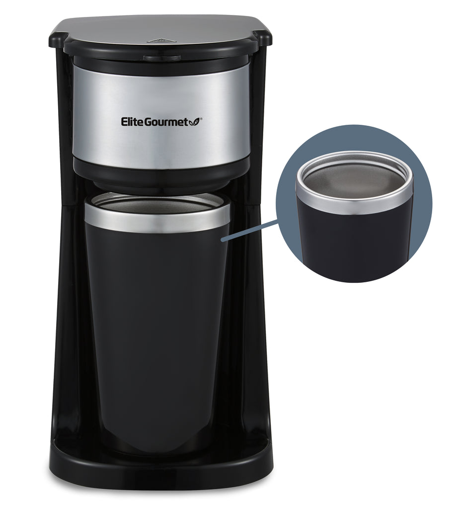 12oz. personal single-serve compact coffee maker brewer