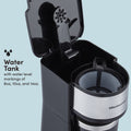 Close up image of the water tank. Water tank with water level markings of 8oz, 10oz, and 14oz.