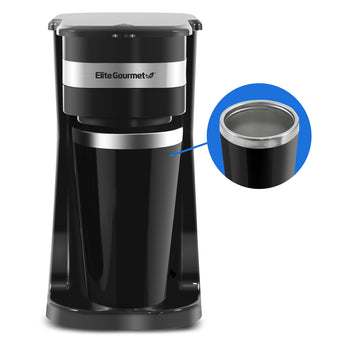 14oz Single-Serve Personal Coffee Maker (Black