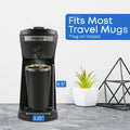 Fits Most Travel Mugs *mug not included. Dimensions of mug space Width 3.25" x Height 6.5"