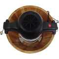 Ice Cream Maker Main Motor inside wooden bucket.