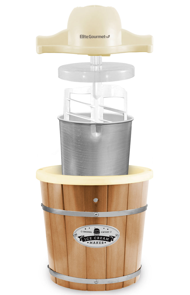 Elite Gourmet 4-qt Old-Fashioned Electric Ice Cream Maker