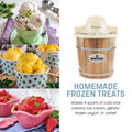 HOMEMADE FROZEN TREATS Makes 4 quarts of cold and creamy ice cream, gelato, frozen yogurt, or sorbet