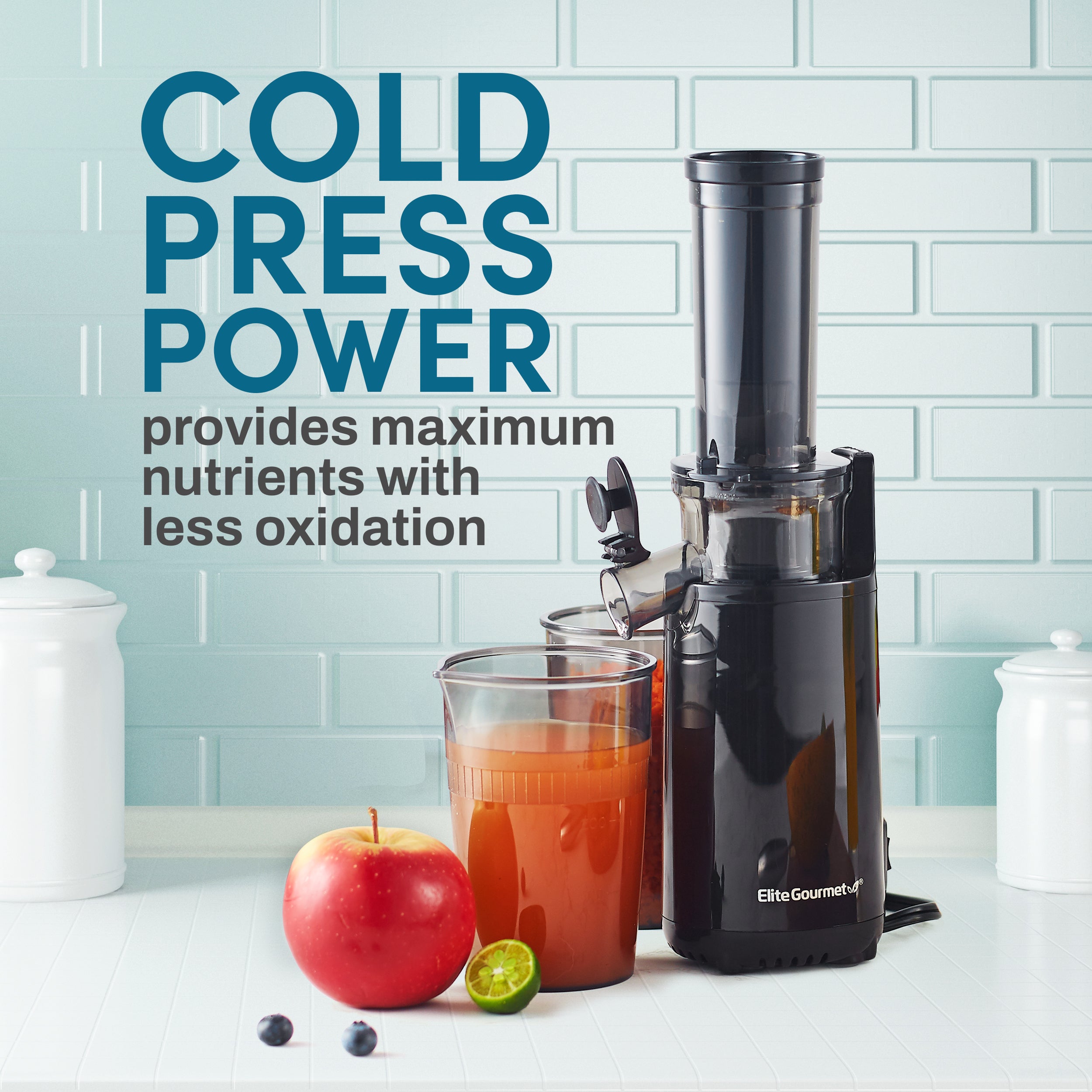 16oz Compact Masticating Slow Juicer – Shop Elite Gourmet - Small