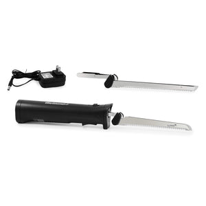 Cordless Electric Knife with Dual Serrated Blades