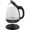 Showing Elite Gourmet Kettle with cord free serving feature.