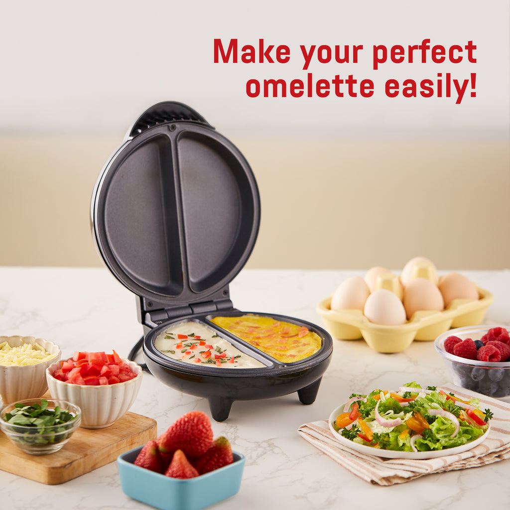 Omeletmaker met dubbele antiaanbaklaagplaten Perfect voor gebakken Omeletmaker met dubbele antiaanbaklaagplaten Perfect voor gebakken