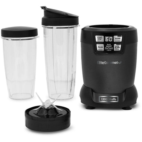 Disassembled Hi-Q Nutri Smart Blender with 33oz and 27oz Drink Cups