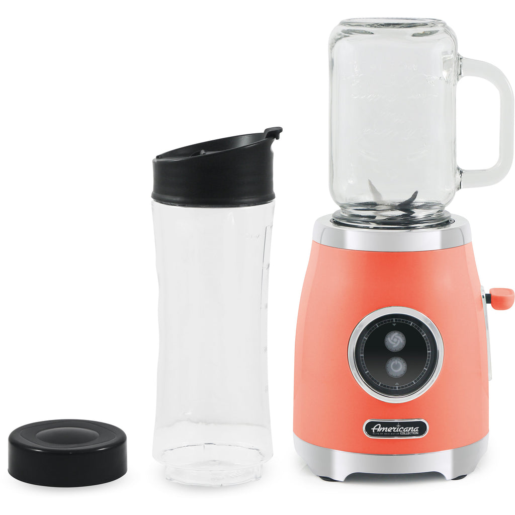 17oz Retro Jar Personal (Coral) Shop Elite Gourmet - Small Kitchen Appliances