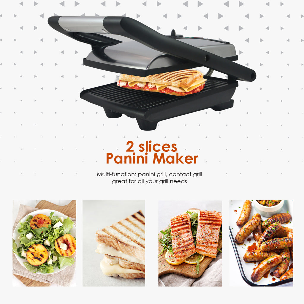 Contact grill Panini large plaques lisses