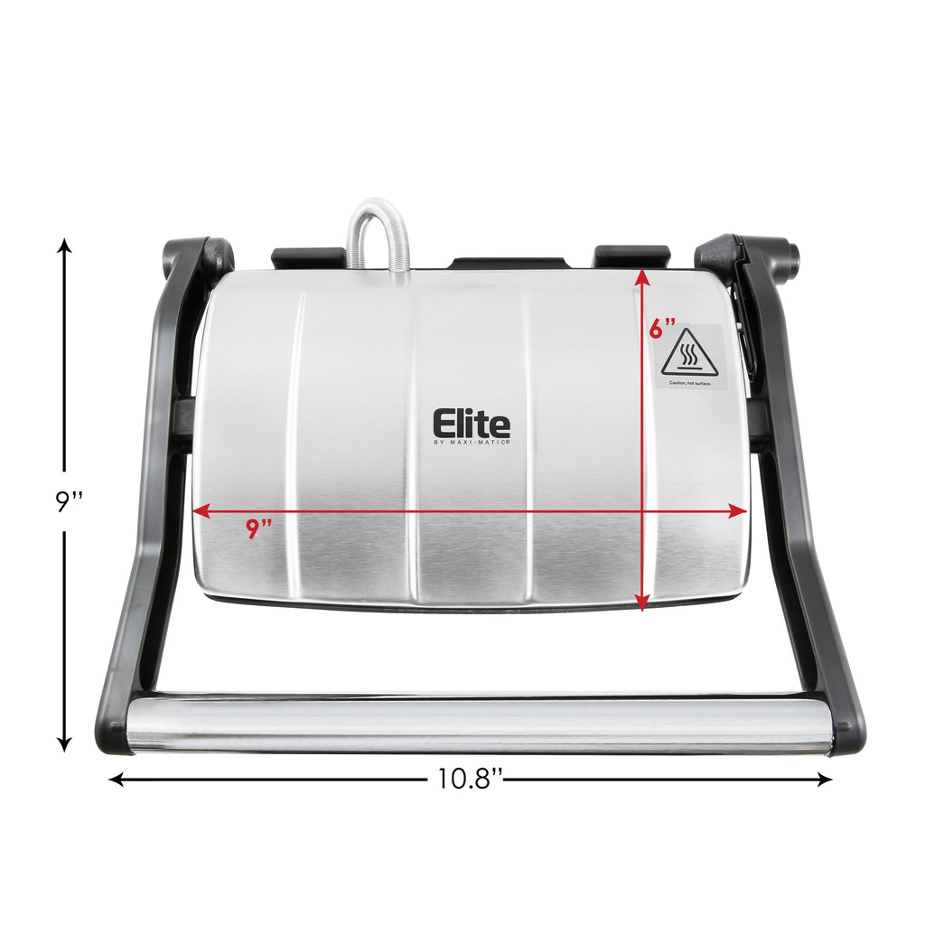 Elite Cuisine Indoor 3-in-1 Panini Press and Grill Silver EPN-2976 - Best  Buy