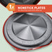 NONSTICK PLATES for easy food removal & clean-up