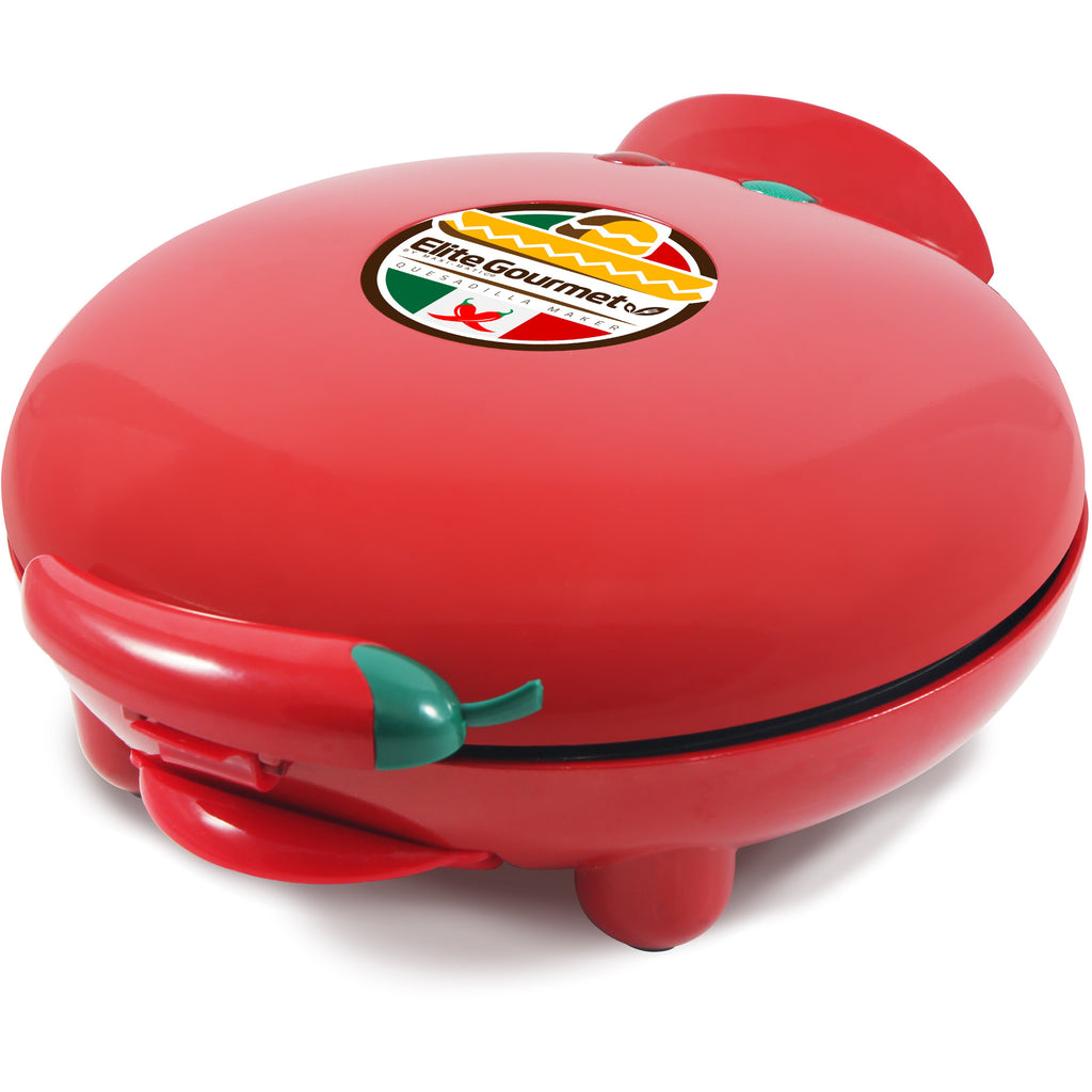 6-Wedge Electric Quesadilla Maker with Extra Stuffing Latch