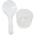 Rice spatula and measuring cup.