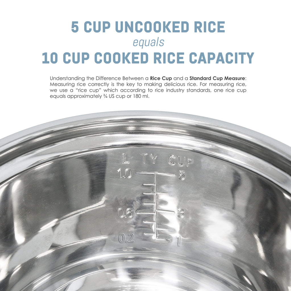 Elite Gourmet 10-Cup Rice Cooker with Stainless Steel  - Best Buy