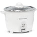 20-cup rice cooker with stainless steel cooking pot.