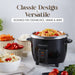 Classic Design & Versatile.  Designed for cooking rice, grains & more