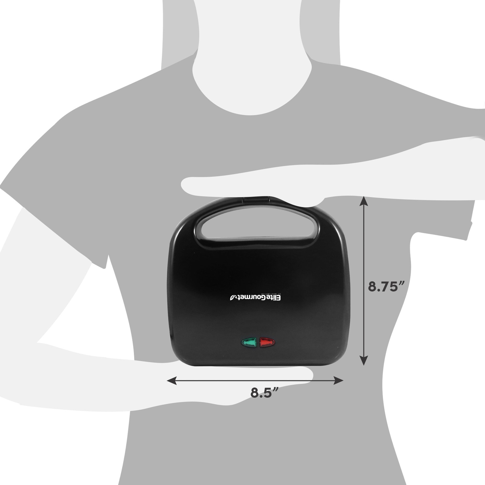 2-Slice Cool Touch Sandwich Maker – Shop Elite Gourmet - Small