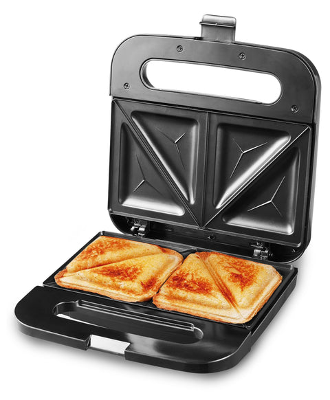 2 slice sandwich & snack maker in black color.