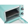 4 Slice Vintage Diner Retro Countertop Toaster Oven door opened
