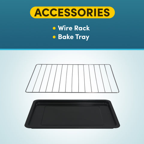 Accessories includes Wire Rack and Bake Tray
