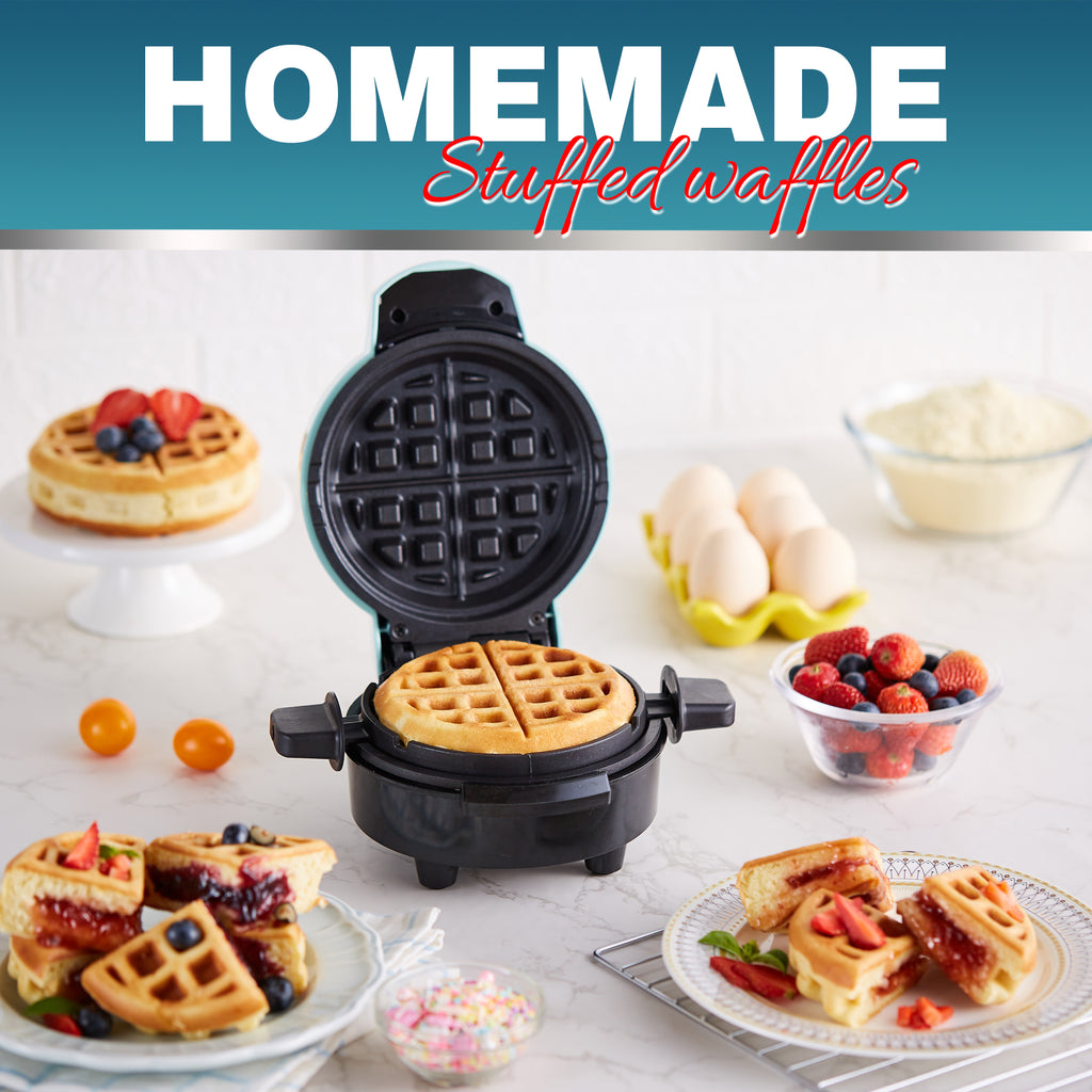 5 Fluffy Stuffed Nonstick Waffle Maker – Shop Elite Gourmet - Small  Kitchen Appliances